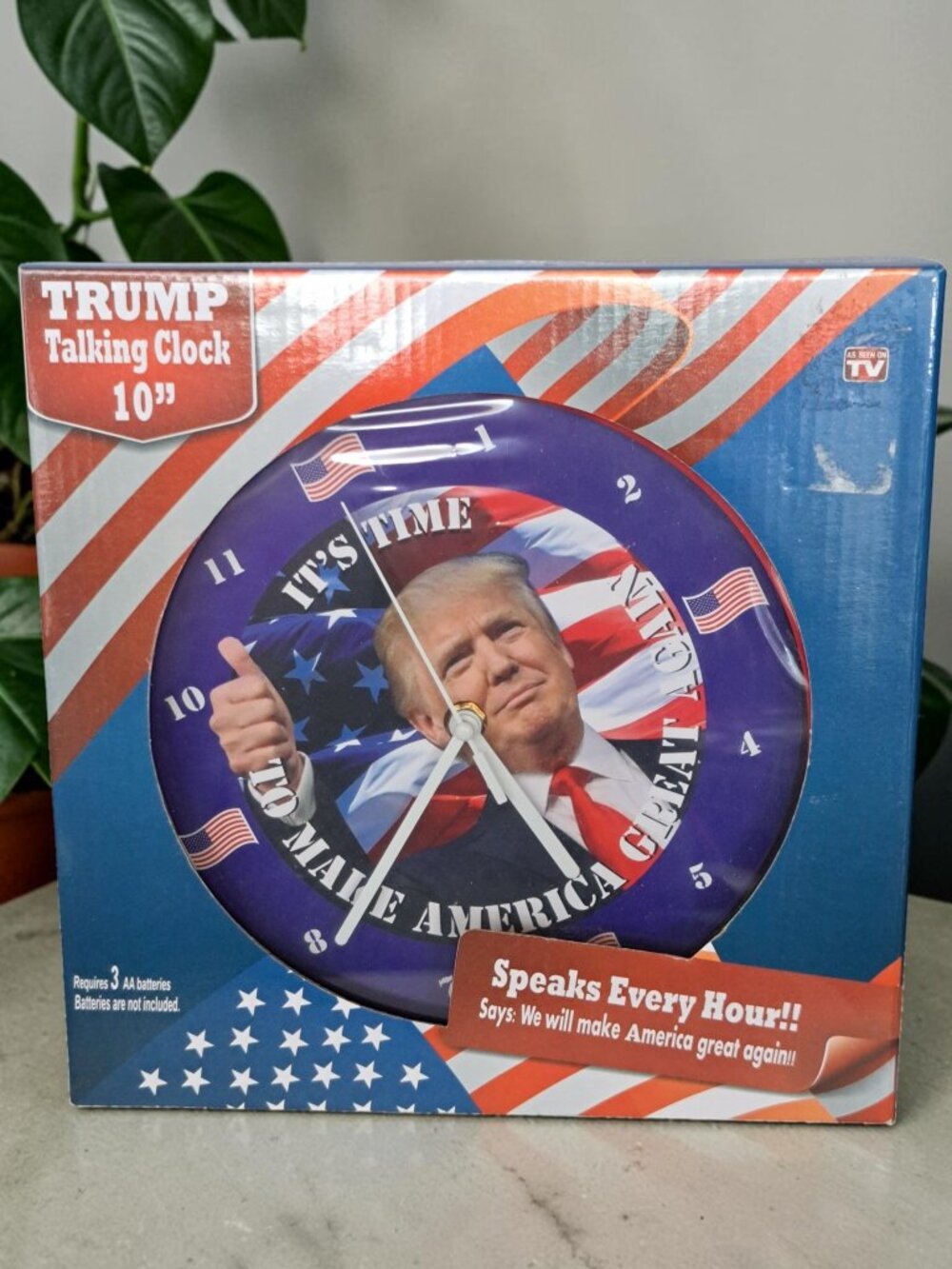 NEW Talking Trump Wall Clock-Speaks Every Hour “We Will Make America Great Again